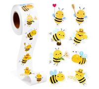 Pegatinas de abeja, pegatinas de recompensa de abeja, pegatinas de abeja, pegatinas de abejas, pegatinas de abeja, pegatinas de abeja, pegatinas impermeables de abeja, 500 unidades