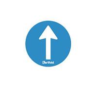 Pegatinas de advertencia autoadhesivas unidireccionales (10 unidades)