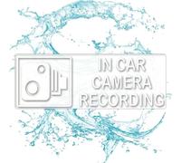 pegatinas de advertencia de grabación de cámara, calcomanía para cámara de coche | Calcomanías autoadhesivas de seguridad para coche,Instrucciones de seguridad para el automóvil, calcomanías llamativa