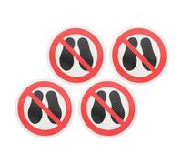 Pegatinas de Advertencia de No Pisar 4 Piezas, Pp Pet