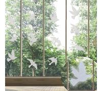 Pegatinas de advertencia de ventanas anticolisión de reflexión ultravioleta, pegatinas de ventanas, puertas de vidrio para proteger y conservar el impacto de las aves, reutilizables
