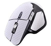 Pegatinas de Agarre Hechas a Mano para Logitech MX Master 4 Ratón para Textura a Prueba de Sudor y Antideslizante Cinta de Ratón Protector de Piel para Patines (Full-Cover White Cross Pattern)