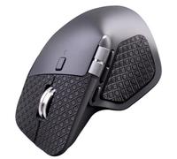 Pegatinas de Agarre Hechas a Mano para Logitech MX Master 4 Ratón para Textura a Prueba de Sudor y Antideslizante Cinta de Ratón Protector de Piel para Patines (Half-Cover Black Cross Pattern)