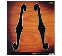 Pegatinas de agujero sintético para guitarras y bajo - Telly Style F-Holes (L&R Set)