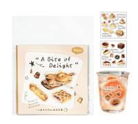 Pegatinas de alimentos para scrapbooking | Pegatinas divertidas y lindas para álbumes de recortes, pegatinas de comida para niños - Adecuado para estudiantes, diarios, escuela, adultos, aulas, niños