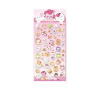 Pegatinas de animales 3D para diarios, funda de teléfono, botella de agua, estuche de bolígrafo, decoración de Snowboard para portátil, tema de mar transparente de dibujos animados