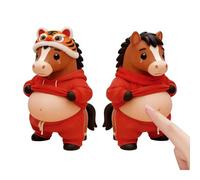 Pegatinas de animales - Calcomanías de caballo de dibujos animados con vientre suave, pegatinas 3D para - para diario, ordenador portátil, maleta, monopatín, libreta, aula, recompensa, regalo de