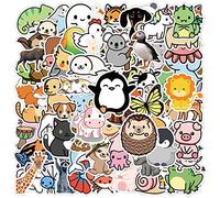 Pegatinas de animales de dibujos animados 100 uds, pegatinas de vinilo de decoración estética para álbum de recortes, ordenador portátil, niño, adolescente, niña