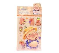 Pegatinas de animales lindos, calcomanías de animales de dibujos animados | Pegatinas de diseño de vientre suave para botella de agua, para, scrapbooking, aula,