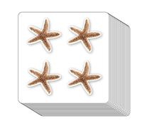 Pegatinas de animales marinos de estrellas de mar de 1 pulgada para álbumes de recortes, artes, manualidades, manualidades para niños, calendarios, diarios, paquete de 80