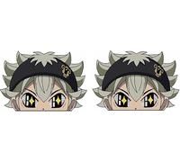 Pegatinas de anime, Black Clover Peeker, 2 unidades, 9 cm (Asta3)