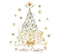 Pegatinas de árbol de Navidad - Pegatinas navideñas para niños, decoración navideña para en interiores | Para escuela, aula, dormitorio, baño, cocina, espejo de puerta, vacaciones de invierno