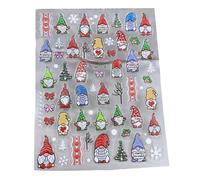 Pegatinas De Arte Uñas Con Brillo Navideño En Relieve Calcomanías Autoadhesivas 5D Nieve Suministros Vacaciones Invierno Pegatinas Para Diseños Vacaciones Navidad