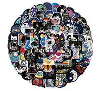 Pegatinas de astronauta de la NASA 100 unidades pegatinas para ordenador portátil, paquete de pegatinas de vinilo de bomba para equipaje de coche, monopatín, motocicleta, para adolescentes y adultos