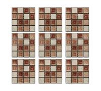 Pegatinas de Azulejos, Adhesivos de mosaico de mármol para azulejos de pared, impermeables, calcomanías adhesivas para azulejos para decoración del hogar, cocina y baño (D3,10cm/30 Pcs)