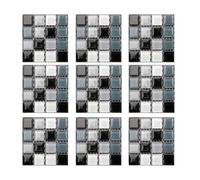 Pegatinas de Azulejos, Adhesivos de mosaico de mármol para azulejos de pared, impermeables, calcomanías adhesivas para azulejos para decoración del hogar, cocina y baño (C7,10cm/30 Pcs)