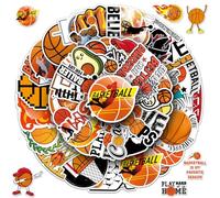 Pegatinas de Baloncesto, 2 X 50 Piezas Pegatinas de Baloncesto Cartoon, Calcomanías de Vinilo Divertidas, Pegatina de Baloncesto Cool, para Skate, Portátiles, Botellas de Agua, Bicicleta
