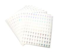 Pegatinas De Bautismo 1200 Piezas Autoadhesivas De Foil Plateado Pequeñas