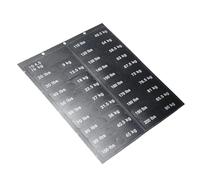 Pegatinas de bloque de peso de 4,5 kg a 90 kg, etiquetas adhesivas fáciles de usar para identificación de equipos de gimnasio, calcomanías de peso, etiquetas de apilamiento de peso