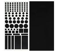 Pegatinas de bloqueo de luz LED, 2 hojas de filtros LED de atenuación de luz para routers TV, cubiertas LED, calcomanías opacas que atenuan el 50% ~ 80% de las luces LED Y7ZGTZ (A)