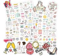 Pegatinas de boda, 256 unidades, vintage Fai-Da-Te, autoadhesivas para álbumes y tarjetas