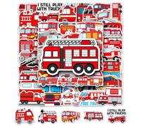 Pegatinas de bomberos, 100 pegatinas decorativas para coche de bomberos, impermeables y reutilizables para equipaje, botella de agua, portátil, etc