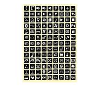 Pegatinas de Botón Multifunción, KIMISS Etiqueta de Interruptor Basculante Calcomanía Calcomanía Luminosa para Automóvil Pegatinas de Luz de Automóvil Interruptor Relé Decoración