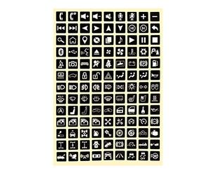 Pegatinas de Botón Multifunción, KIMISS Etiqueta de Interruptor Basculante Calcomanía Calcomanía Luminosa para Automóvil Pegatinas de Luz de Automóvil Interruptor Relé Decoración