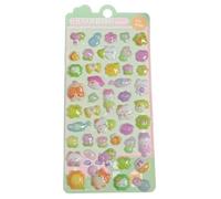 Pegatinas de burbujas: calcomanías con ilustraciones hinchadas reutilizables, transferencias de dibujos animados despegables | Diseño de espuma elevada para mejorar el juego creativo, suministros para