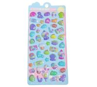 Pegatinas de burbujas, pegatinas de ilustración reutilizables y esponjosas, transferencia de dibujos animados despegables, diseño de espuma elevada, mejora creativa del juego, accesorios de arte para