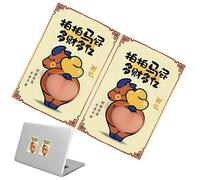 Pegatinas de caballo | Calcomanía Caballo 2 piezas de efecto blando,Adhesivo 3D resistente al agua,Para Gourde, Álbum, Recompensa Escolar, PC Portátil, Skate