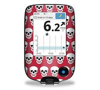 Pegatinas de calavera para lector FreeStyle Libre.
