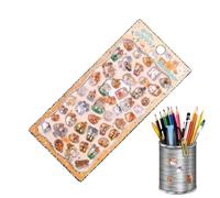 Pegatinas De Caricaturas | Calcomanías De Animales 3D | Calcomanías de Vida Marina para Botellas | para Niños Taza Diario Tableta Ordenador Portátil Planificador Equipaje Cuaderno