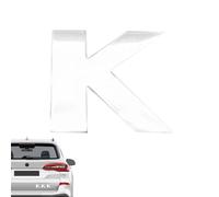 Pegatinas de carta adhesivas, emblemas de coche e insignias Letra 3D,Pegatinas para parachoques para coche a prueba de polvo | Pegatinas de alfabeto de diseño 3D exclusivas para vehículos automotrices