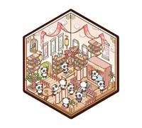 Pegatinas de casa hechas a mano, bonitas calcomanías de escena de dibujos animados, lindas calcomanías de escena de dibujos animados para hacer tus propias escenas de habitación