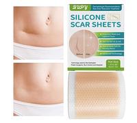 Pegatinas de cicatrices, láminas autoadhesivas de silicona para eliminación de cicatrices, pegatinas para cesárea y cicatrices quirúrgicas para vacaciones en la playa, viajes de negocios, hogar,