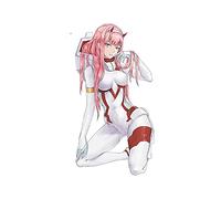 Pegatinas de coche de 13cm x 22,5 cm para Zero Two Sunscreenf calcomanía personalidad calcomanías creativas motocicleta