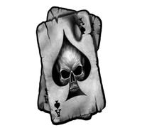 Pegatinas De Coche De Cráneo De Ases De, Pegatinas De Coche Poker Zombie Halloween Spade A Skull Car, Etiqueta engomada Personalizada De Tarjetas Para Jugar Una Etiqueta De Coche De Poker De