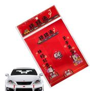 Pegatinas de coche genéricas - 4,49 x 5,83 pulgadas de nuevo año chino, pegatinas magnéticas de acoplo de coche, para puerta interior exterior del vehículo | de dic