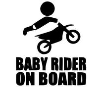 Pegatinas de Coche, Pegatinas de Signo de seguridad del bebé Jinete a bordo Pegatinas de ventana trasera convenientes y prácticasDurabilidad