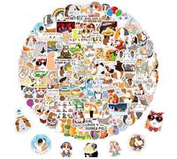 Pegatinas de conejillo de indias, 100 pegatinas de Capybara, pegatinas de Guinea Pig Animales, Capibara Regalo, bonitas pegatinas, resistentes al agua, pegatinas de vinilo para ordenador portátil,