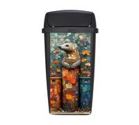 Pegatinas De Contenedor De Ruedas Animales Lindos Impermeable Pvc Autoadhesivas Decorativa Stickers, Pegatinas Para Cubo De Basura Con Ruedas,Refrigeradores, Casas, Jardín 30X70Cm*1