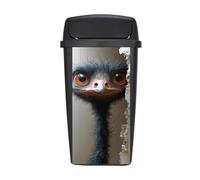 Pegatinas De Contenedor De Ruedas Negro Animal Impermeable Pvc Autoadhesivas Decorativa Stickers, Pegatinas Para Cubo De Basura Con Ruedas,Refrigeradores, Casas, Jardín 30X70Cm*1