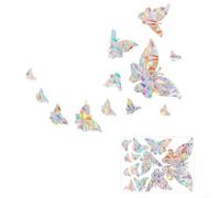 Pegatinas de cristal de mariposa coloridas con diseño 3D para ventanas, iluminando tu hogar con reflejos de luz solar