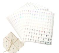 Pegatinas De Cruz 1200 Piezas Autoadhesivas De Foil Plateado Pequeñas