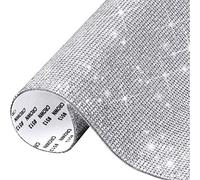 Pegatinas de Diamantes de Cristal 2mm Brillantes para Decorar Diamantes Autoadhesivas para Bricolaje Decoración de Coche Regalo Zapatos Ropa 40x24cm Cristal