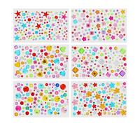 Pegatinas de diamantes de imitación, piedras preciosas adhesivas: pequeñas pegatinas de piedras preciosas acrílicas, pegatinas para joyas, diamantes de imitación brillantes, pelar y pegar diamantes de