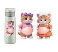 Pegatinas de dibujos animados - 3D Soft Belly Sensory Decals for Children Girls Teens Students Stress Play Scrapbooking Accessories Phone Case Bottle Luggage Mug | Material de gel de silicona con