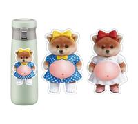 Pegatinas de dibujos animados - 3D Soft Belly Sensory Decals for Children Girls Teens Students Stress Play Scrapbooking Accessories Phone Case Bottle Luggage Mug | Material de gel de silicona con