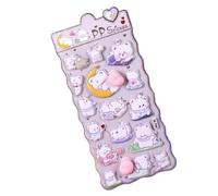 Pegatinas de dibujos animados | Calcomanías Animales en relieve Suministros de Scrapbooking | Pegatinas para el aula, para el hogar, la oficina, la escuela, el bricolaje, libreta, diario, teléfono